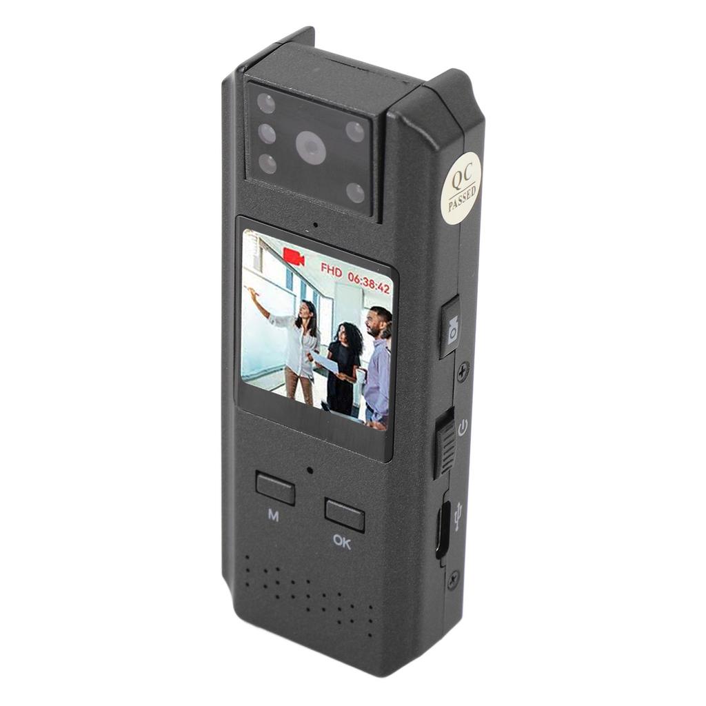 4K Portable Body Worn Camera 42MP 180 degrees Rotating Lens WiFi Connection APP Control 1.3inch Screen