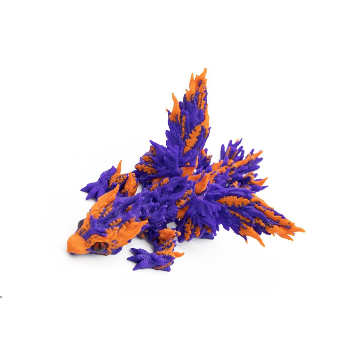 

3D-печатный дракон 3D-печатный шарнирный кристаллический дракон игрушка для взрослых и детей игрушки таинственный дракон One Size шафрановый