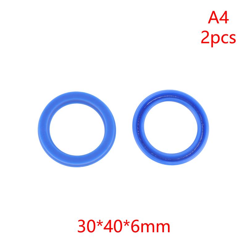 2Pcs PU Hydraulic Oil Seals with Single Lip Radial Shaft for Equipment Repair