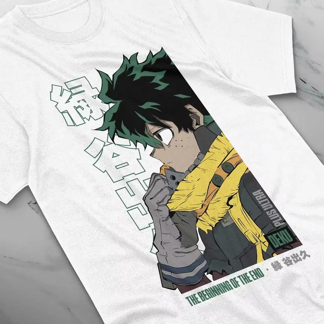 

2026 New Deku High Quality TShirt Izuku Midoriya Hero Hero Anime Shirt Graphic T Shirts Oversized T Shirt Unisex Clothing Fashion S