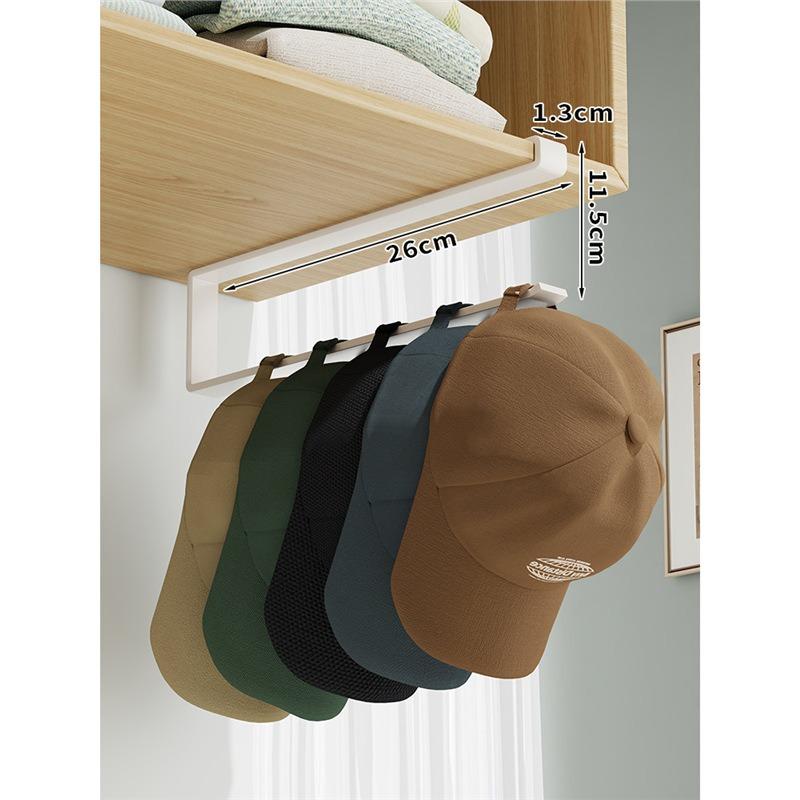 

1pc Baseball Cap Holder Rack, Can Hold Up To 6 Caps, Suitable For Home And Wardrobe Cap Storage, Ideal For Household Use And Closet Cap Organizer Milky White-1pc разноцветный