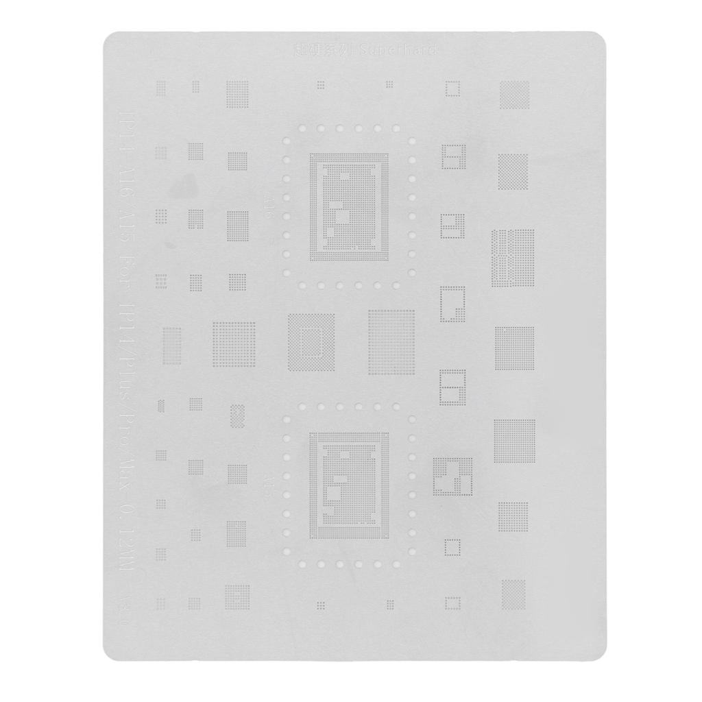 BGA Reballing Stencil Good Heat Dissipation Accurate Positioning Stainless Steel Tin Planting Template for IOS 14 For