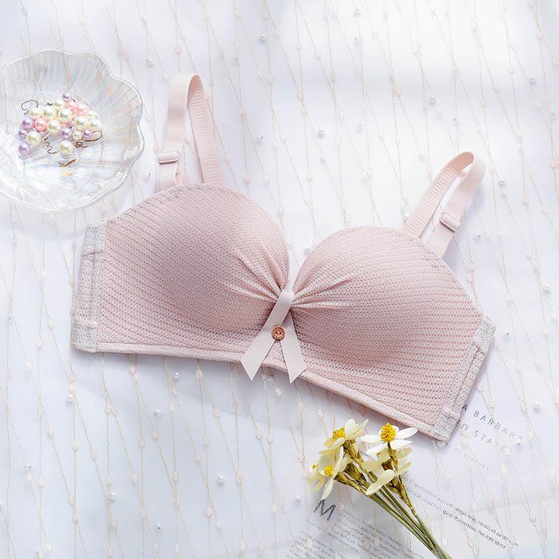 

Нескользящий бюстгальтер с неметаллическими кольцами, толстый бюстгальтер со сборками 38/85AB