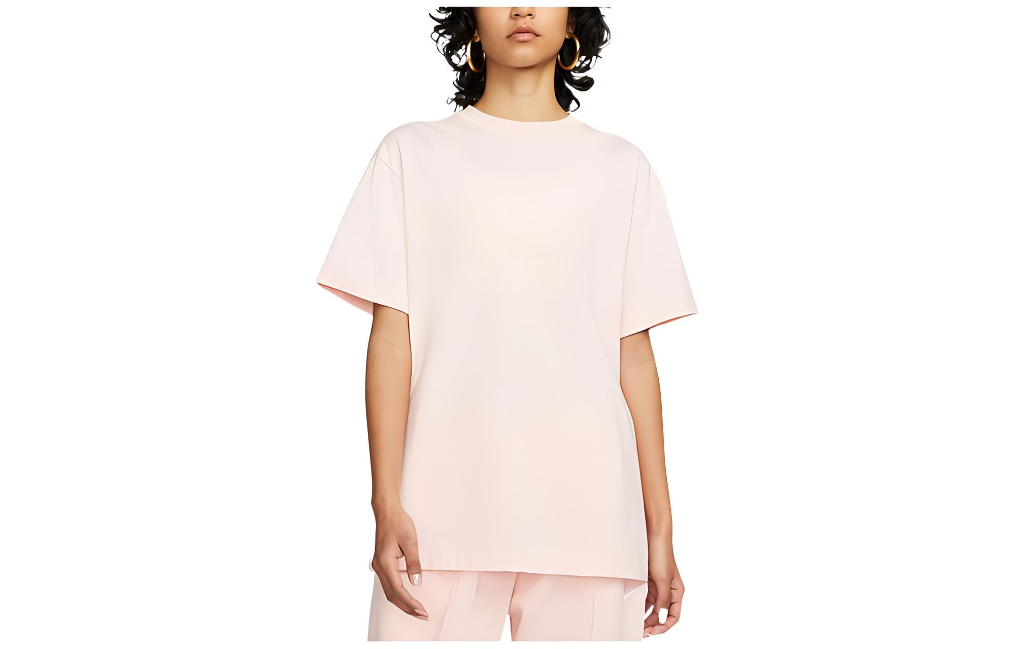 Nike Sportswear Essentials Drop Shoulder Sleeve T Shirt Women s Pink DN5698-610 XL