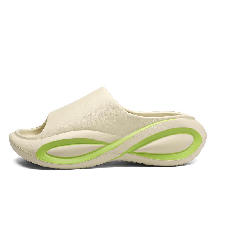 

Сандалии нового стиля для мужчин, летняя уличная обувь Eva Mans, повседневная обувь, популярная модель, нескользящая, легкая, на платформе, модные мужские тапочки 45 хаки