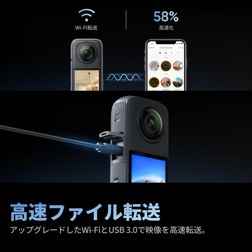 Insta360 HDR photo camera with standard lens guard and 2290mAh Compatible with and Virtual tour X4-72MP 360-degree battery. Zillow, Floorfy, Realsee,