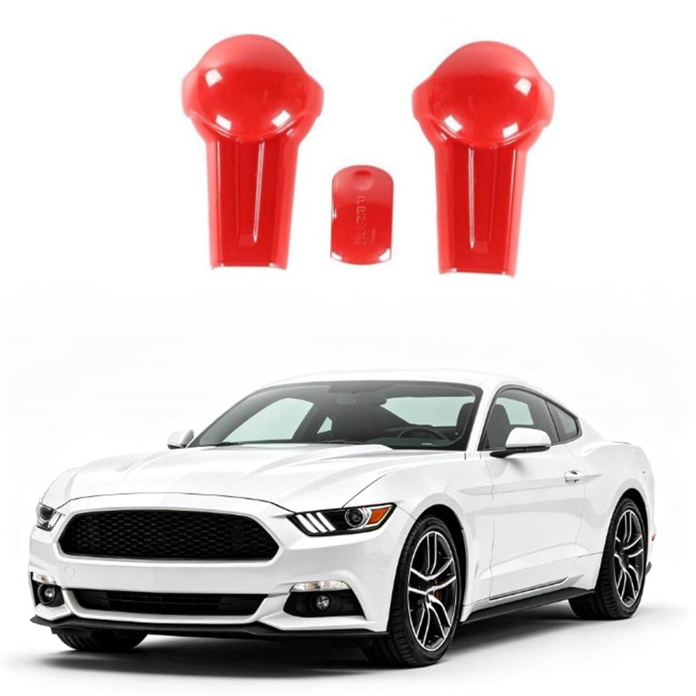 Gear Shift Knob Cover Trim For FORD For MUSTANG 2016 Car Gear Shift Knob Head Cover Interior Accessories
