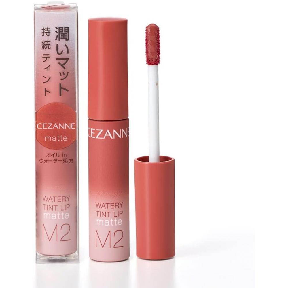 Cezanne Watery Tint Trip Matte M2 Warm Orange 4.0g Tint Prescription Matte Lip 4g  X 1  Warm Orange