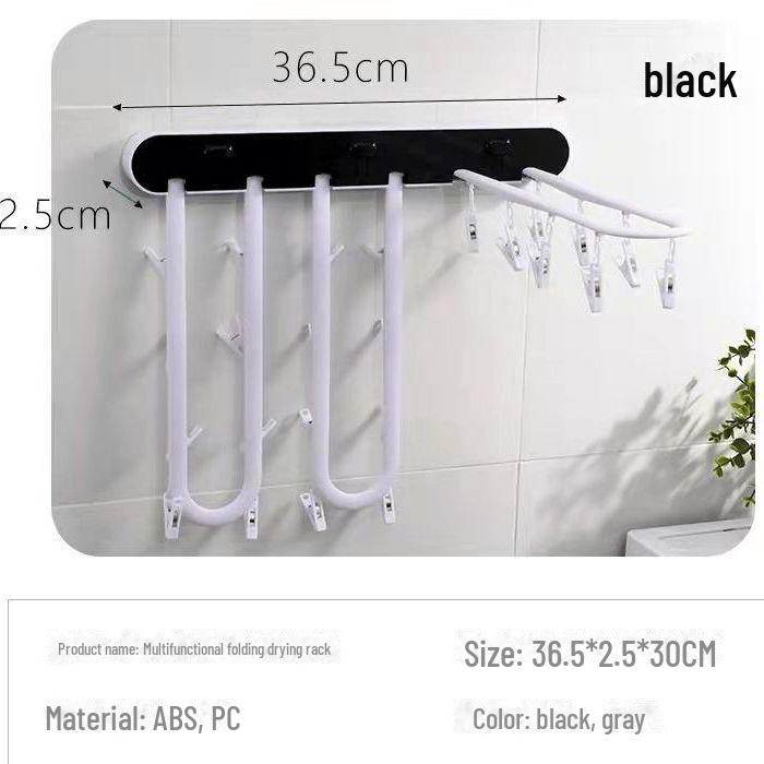 

Настенная складная сушилка для белья с несколькими зажимами для носков и нижнего белья