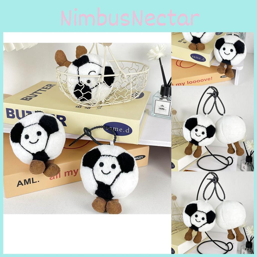 Cute Soft Football Plush Doll Keychain Perfect For Bag Decoration And Gifts 12cm Tall