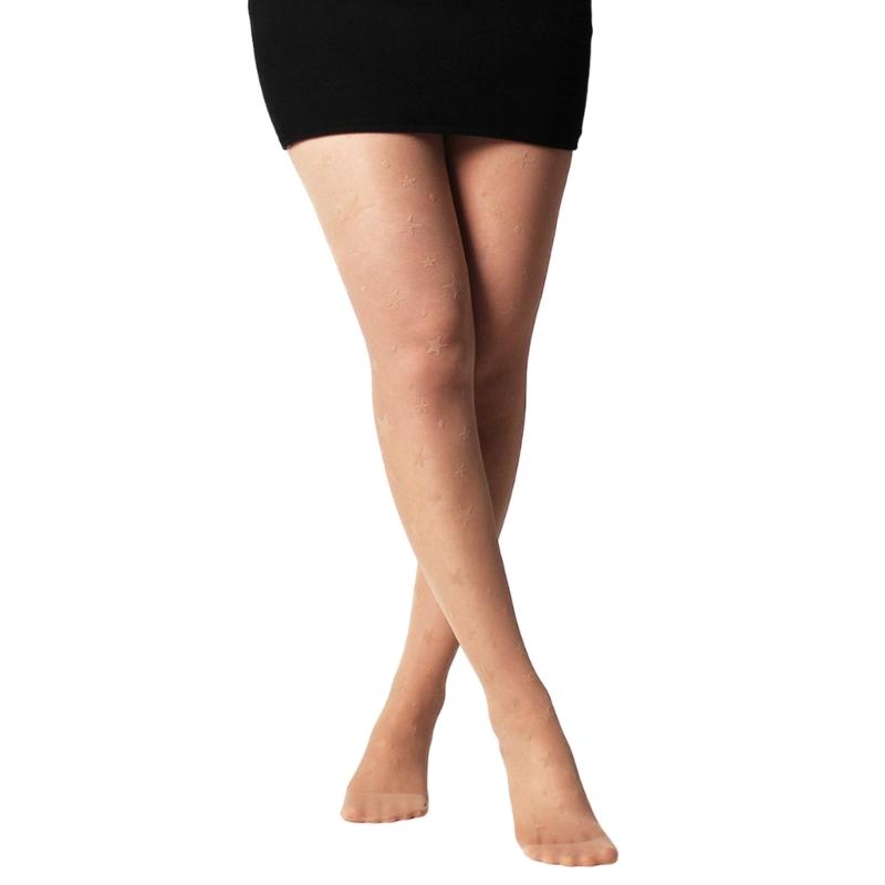 Thin Star Embroidery Pantyhose Cute Pattern Tights for Women Fashion Stockings Perfect For Layering Outfits