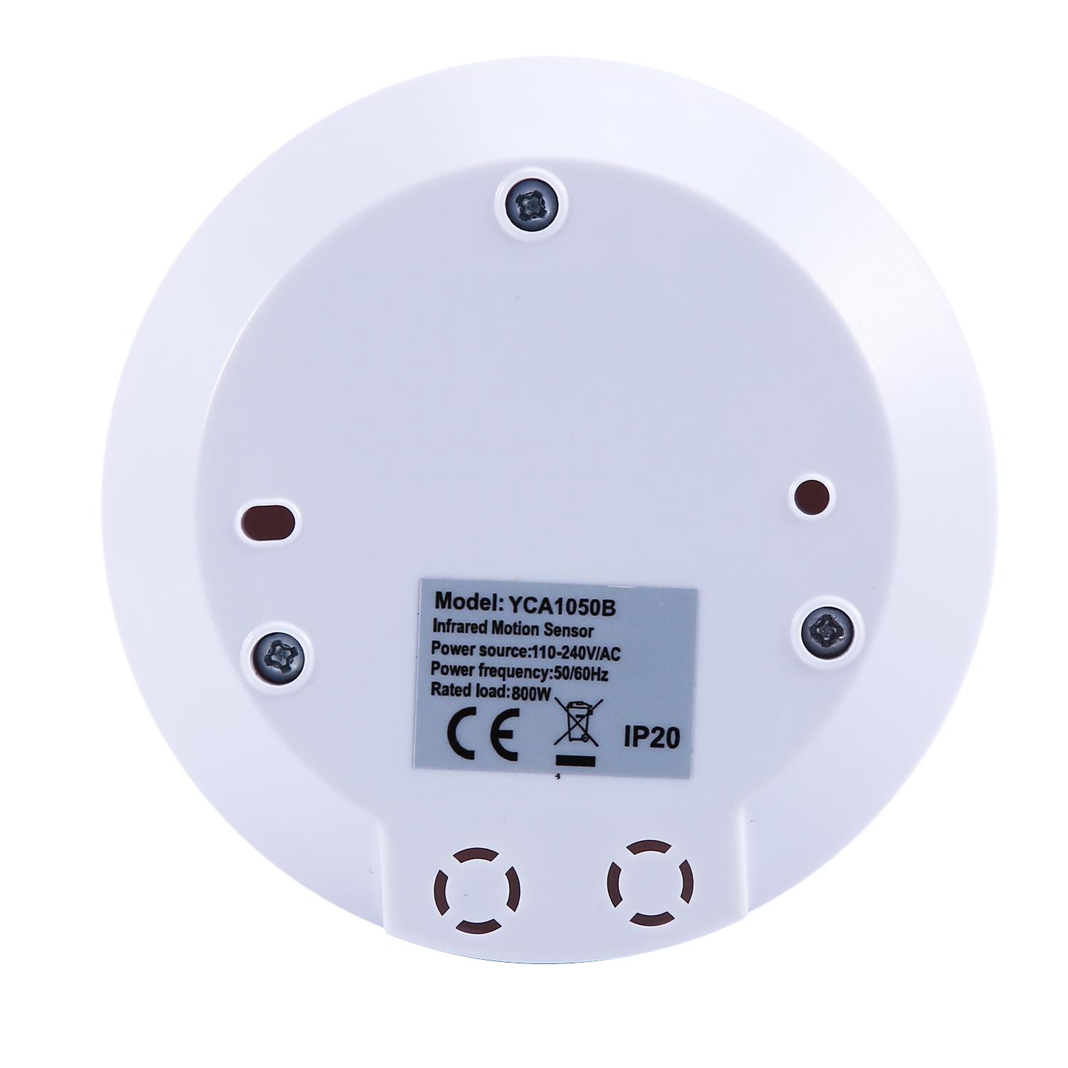 A34R 110-220V Ceiling PIR Motion Sensor Light Switch Adjust Time Delay Light Switch 800W Ultra Slim Infrared Induction