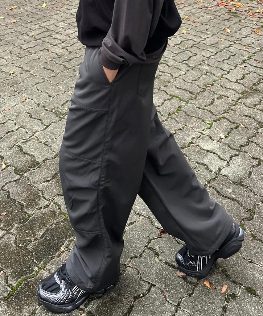 MINDBRIDGE [Warm] Nylon Bonded Parachute Full Elastic Waist Pants - 2 Colors Mypt7140