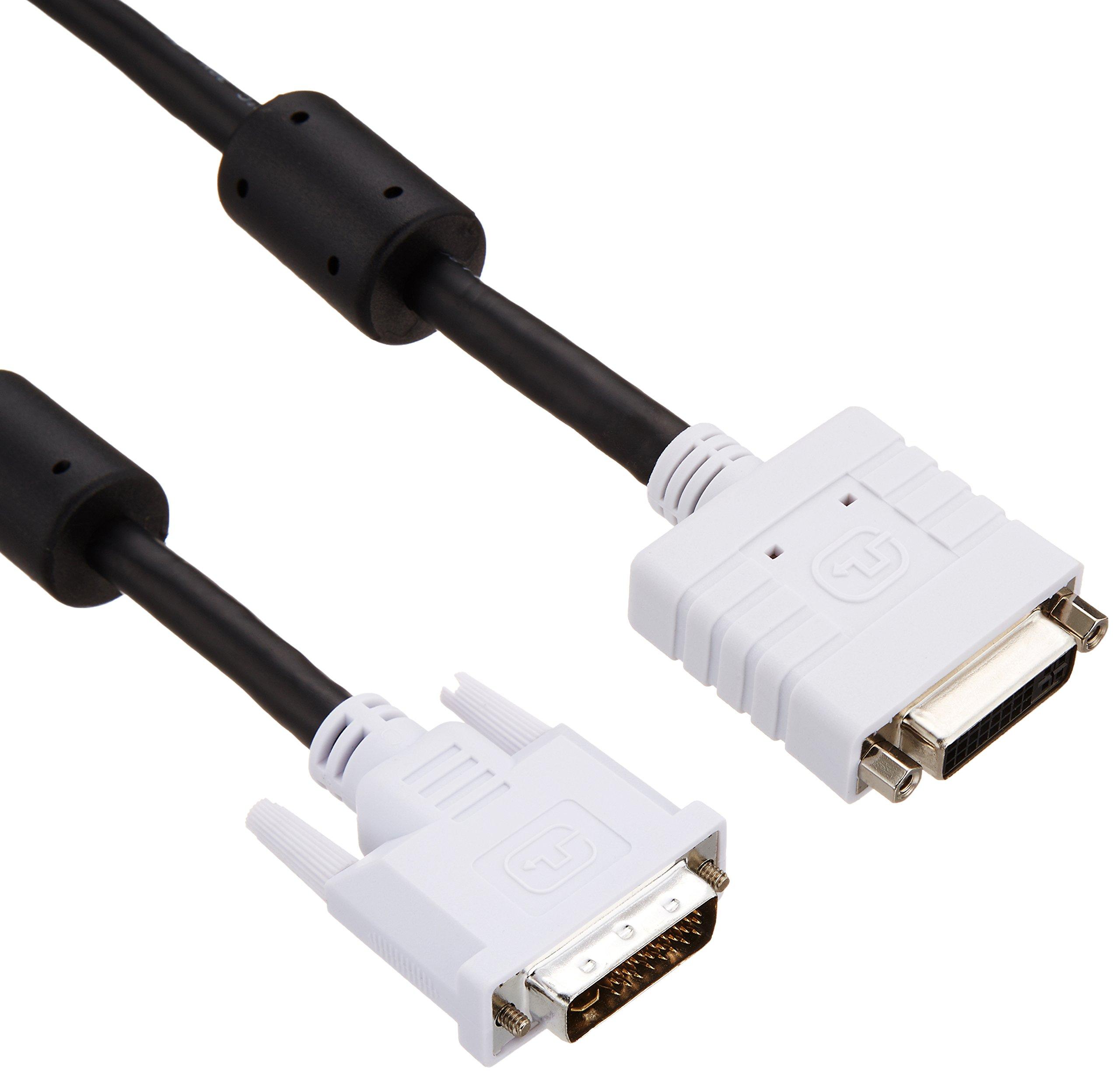 

ELECOM Display Extension Cable DVI Male to DVI Female 1m Black Analog/Digital CAC-DVIE10BK чорний