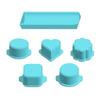 Cake Pop Mold Set with Tray Food Grade Heart Shapes Oval Baking Molds for Cake for Home Kitchen Wedding Party Birthday