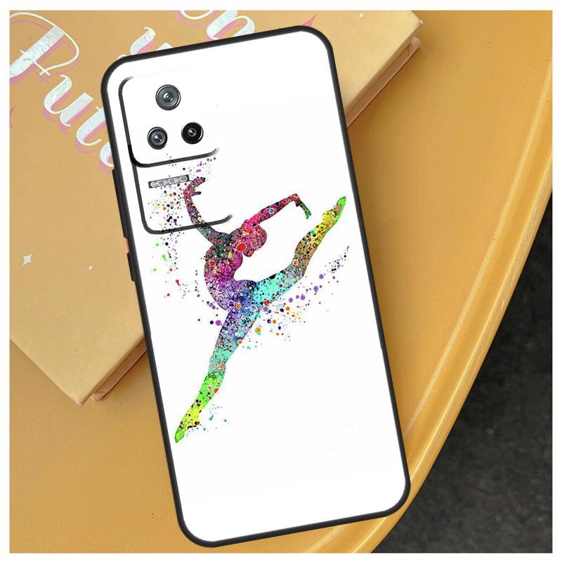 Gymnastics Watercolor Printing Funda For Xiaomi 17 Pro Max 13T 14T 15T 14 15 Ultra POCO X7 X5 X6 F5 F6 F7 Pro F8 Ultra Case