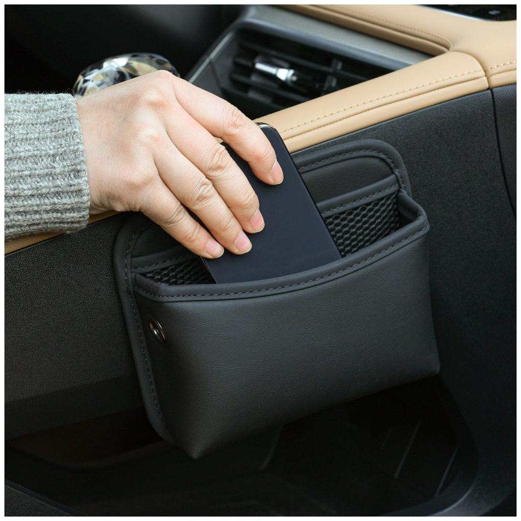 JEYODA Car Storage Pocket Seat Side Bag Car Side Bag Portable Storage Box Card