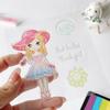 Music Girl Transparent Silicone Clear Stamps for Seal DIY Scrapbooking Photo Album Paper Card Animal Party Elephant Tiger 2023