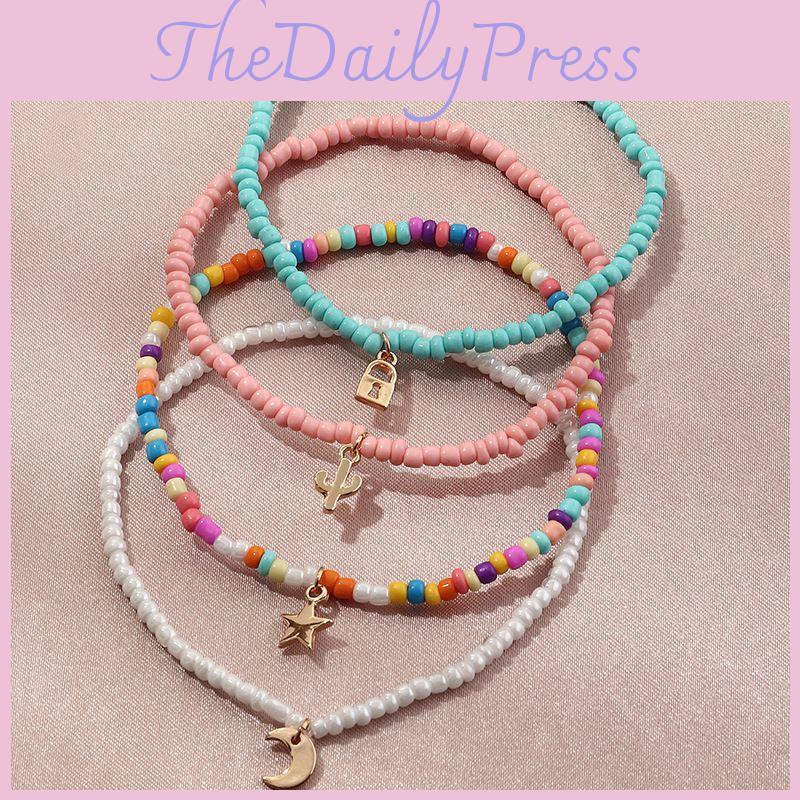 Bohemian Ankle Foot Jewelry With Alloy Star Moon Charms For Festival And Beach Wear