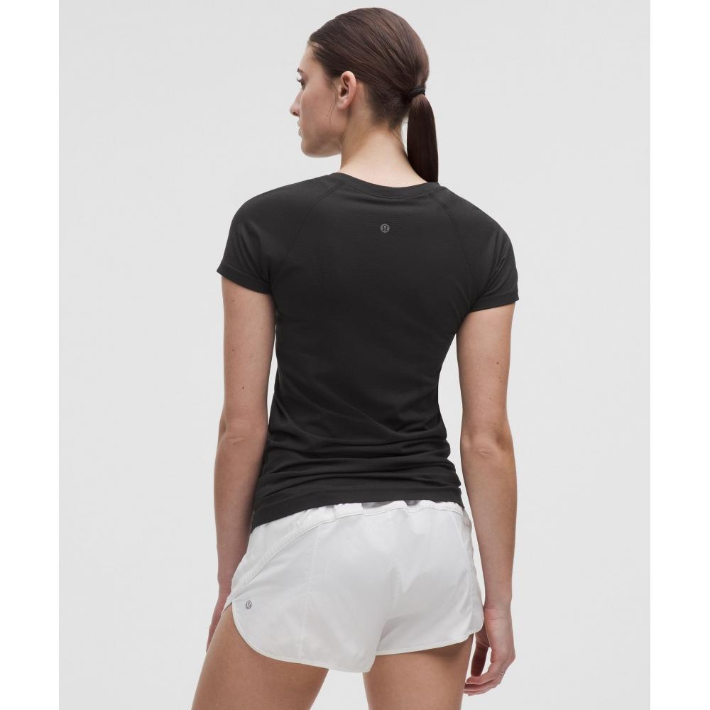 Lullulemon Swiftly Tech Short Sleeve Shirt 2.0 *Hip Length Blk Blk