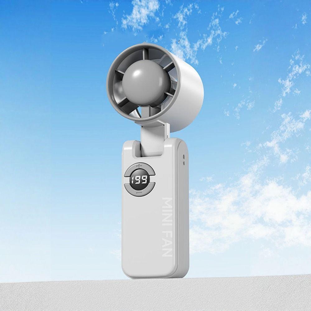 High-Speed Foldable  Handheld Fan Portable Small Electric Fan Pocket Turbo Fan  Camping