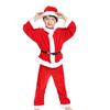 Girl Boy Christmas Costumes Red Santa Claus Children Warm Christmas Party Suit Christmas Kids Clothes