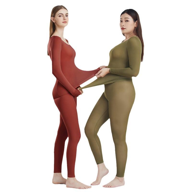 Invisible Seamless Thermal Underwear for Girls – Ultra-Thin, Versatile Round-Neck Bottoming Shirt for Autumn and Winter