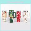 Creative 5d Christmas Themed 40oz Handled Automotive Cup Stylish 304 Stainless Steel Insulated Travel Mug