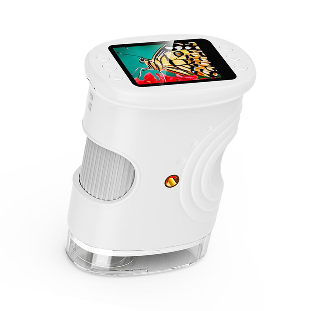 Çocuklar İçin El Tipi Dijital Mikroskop 1000X 2.0 Ekranlı Taşınabilir Şarj Edilebilir Teleskop