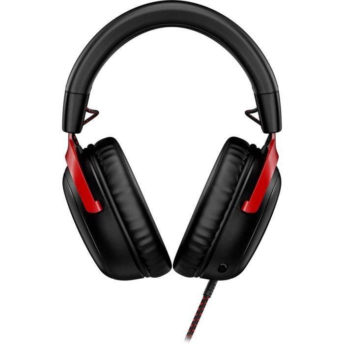 Casque gamer filaire - hyperx cloud iii - pour pc &amp; console - noir/rouge