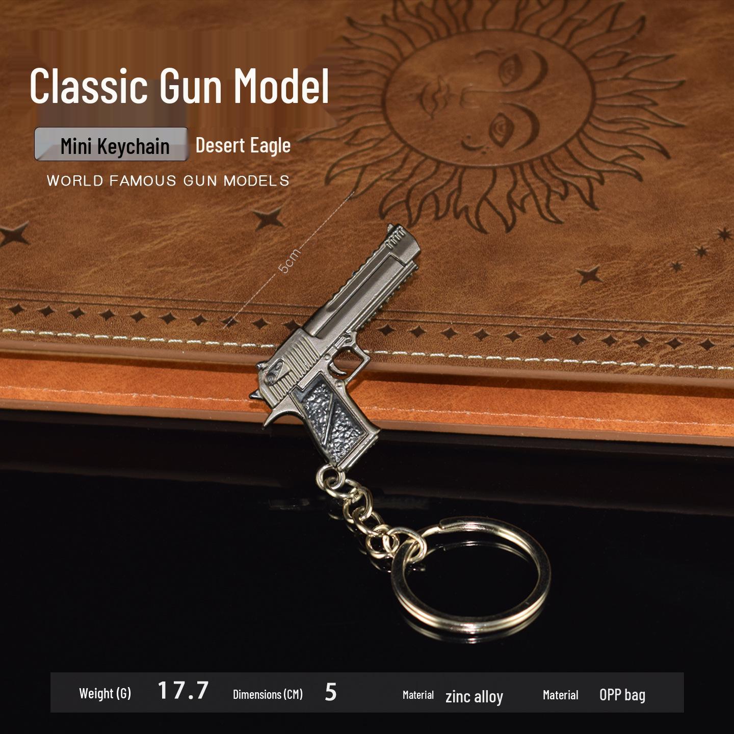 Mini Desert Eagle Alloy Keychain – PUBG Toy Ornament