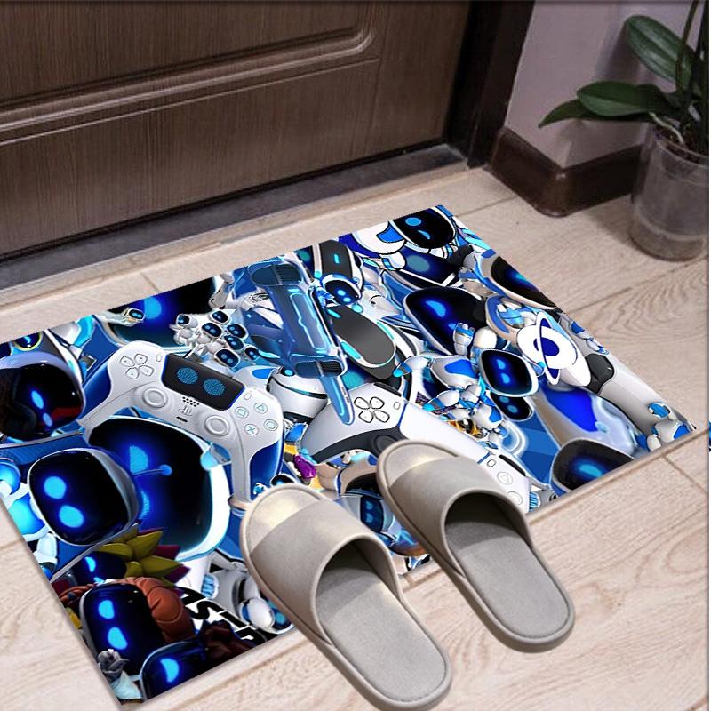 Cosmic Bot Crew Pattern Rug, Indoor/Outdoor Mat, for Picnic, Gameroom, Bedroom, Office, Living Room, Home Decor Carpet, Birthday Gift