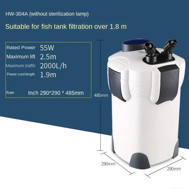 Fish Tank Cylinder Filter Bucket Aquarium Water Algae Purification External Filter Ultra-quiet Biochemical Filter Barrel