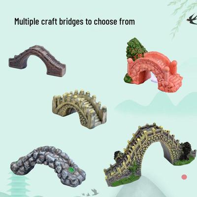 Creative Stone Arch Bridge Ornament for Aquarium Landscaping