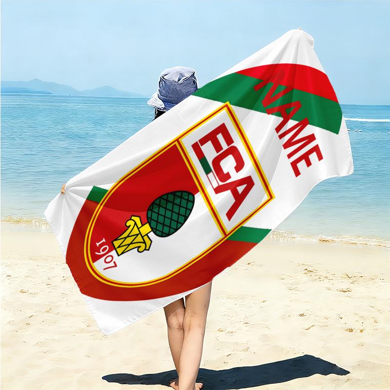 Personalized Charlotte Football Club Crest Beach Towel Microfiber Beach Towel Thin Absorbent for Beach Swimming Yoga Bath Sports. 0910169