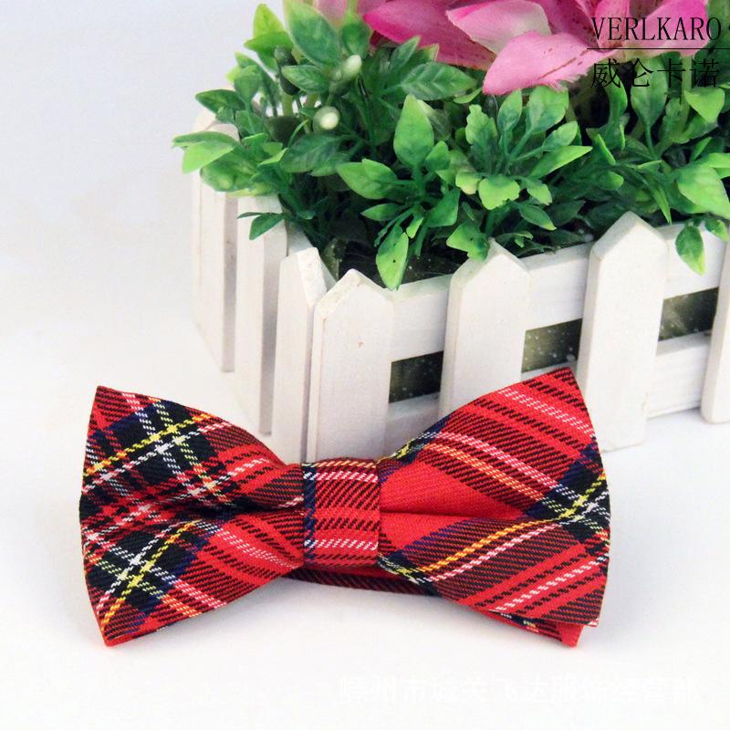 Wielokolorowa żakardowa w 100% bawełniana muszka biznesowa i casualowa