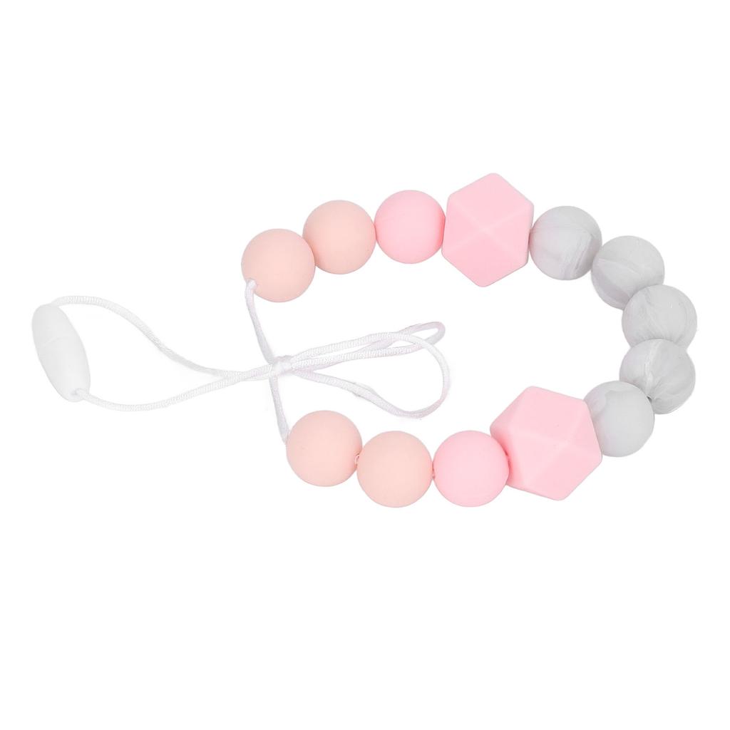 Kojenecký kousací náhrdelník Batolata Vynikající Měkký Silikonový Korálkový Kousací Náhrdelník pro Dásně