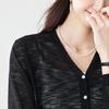 CARBAMMI Women's Short V-Neck Thin Knit Cardigan