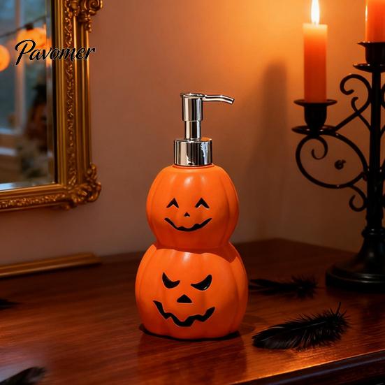 Refillable Shampoo Bottle Grimace Pumpkin Soap Dispenser Bottle, Halloween Lotion Pump Cute Hand Container for Liquid And Body Wash Party Table Decor