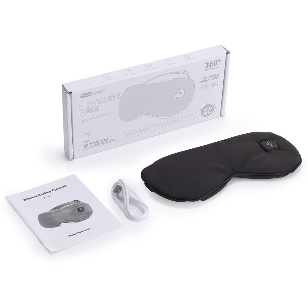 

Wireless Heated Eye Mask: 3-Speed Electric Heating, Smart Eye Protection, Relieves Fatigue, Detachable & Washable