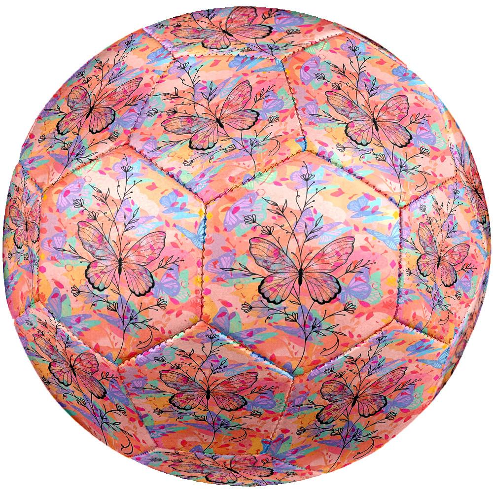 1pc Butterfly Garden Dreams Theme Soccer Ball Football, Size 5, Lightweight PVC, Outdoor Training Soccer Ball,Gift J6142