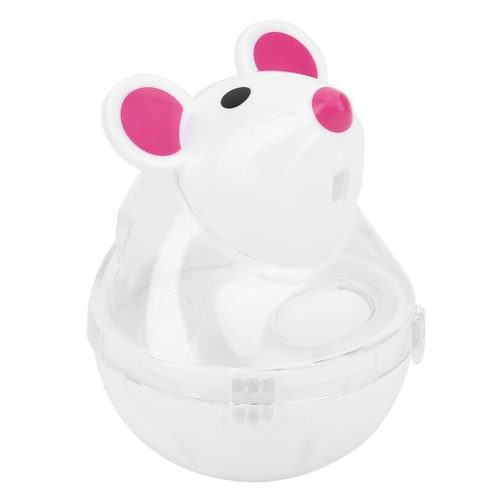 Mouse Head Shaped Cat Toy Polyester & Polymeric Material Cat Treat Dispenser Indoor Play