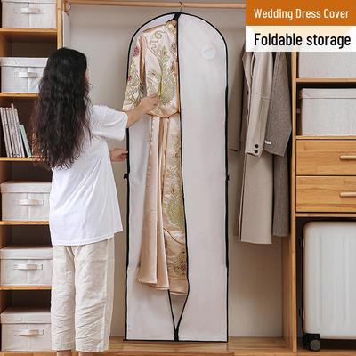 Dustproof Foldable Garment Bag for Overcoats and Wedding Dresses
