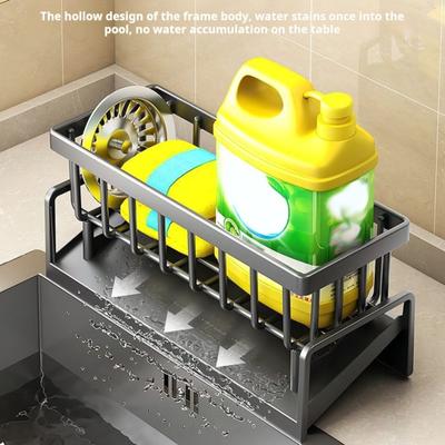 Dish Drying Rack for Kitchen Sink Draining Rack with Tilted Water Tray Space-Saving Dish Rack Organizer