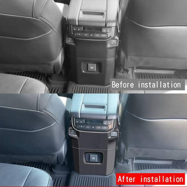 Carbon Fiber Texture ABS Trim for 2024 Toyota Grand Highlander none