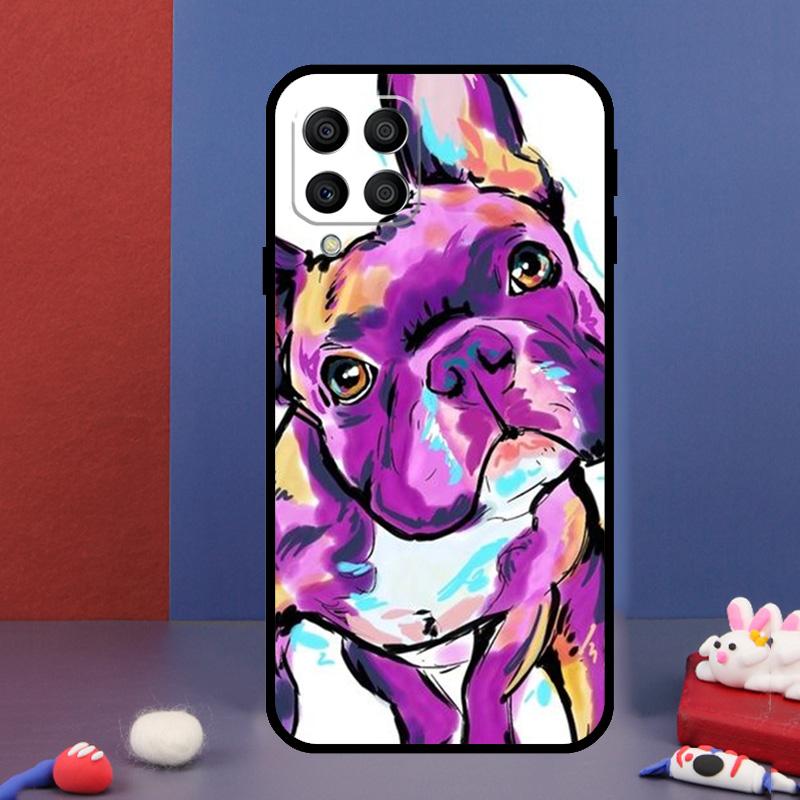 Watercolor French Bulldog Painting For Samsung Galaxy M15 M55 M33 M13 M23 M53 M31 M51 M14 M34 M54 M20 M30s M52 M32 Phone Case