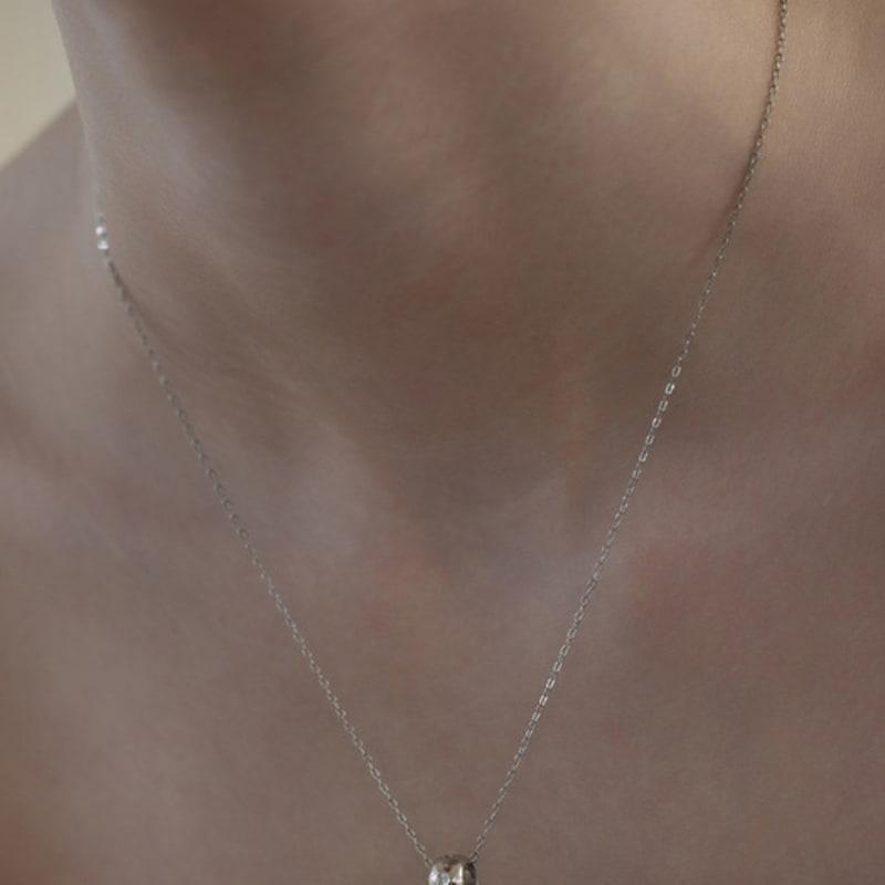 TATIANA (925 Silver) Bliss Initial Glow Ring Necklace NZ2465