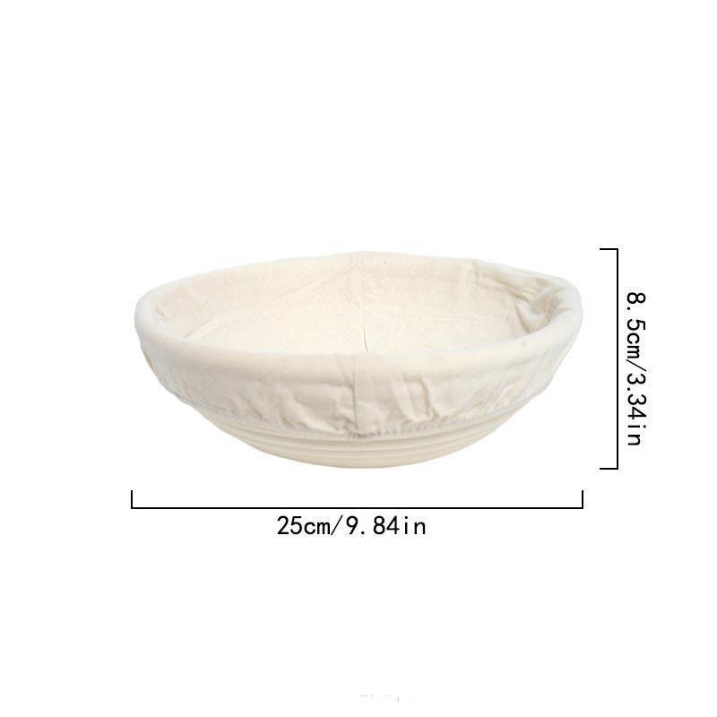 European Style Bread Fermentation Basket Baking Utensils,Bread Fermentation Basket,Rattan Weaving Storage Basket Cloth Cover