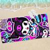 1pc Sanrio Kuromi Hello Kitty Family Print Absorbent Quick Dry Bath Sports Cape Towel for Beach Seaside Swimming Pool
