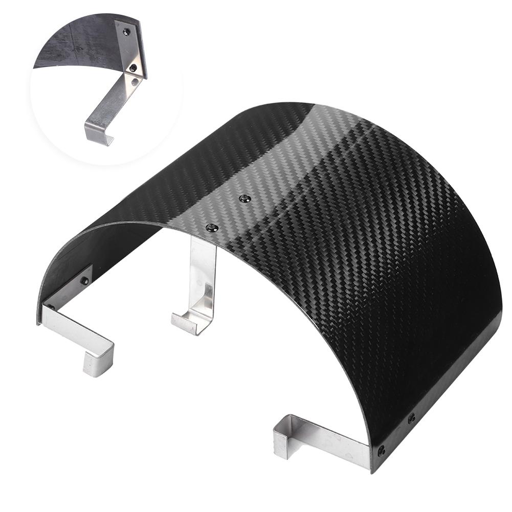 Carbon Fiber Air Intake Cone Cover Air Filter Heat Shield Universal Auto Modified PartsGlossy Carbon Fiber